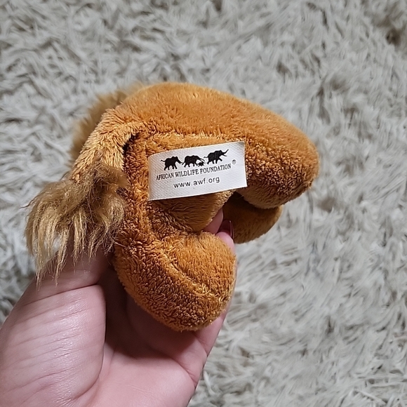 Lion Stuffed Animal Plush Bean Toy Kids American Wildlife Foundation AWF - Picture 5 of 8